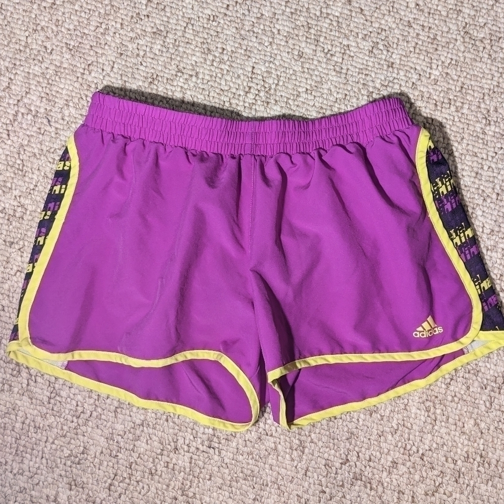 ADIDAS Climalite lined shorts, purple size M